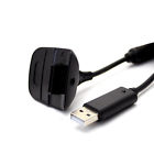10pcs Unbranded Usb Charging Cable For Xbox 360 Black Wireless Controller 889081154273