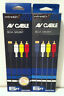 121912hk10124 Sega Saturn Av Cable Retro Bit Gold Plates Vb