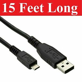 15ft Micro Usb Data Sync Charger Charging Cable Cord Lg Ps4 Xbox One Controller