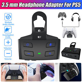3.5mm Audio Adapter Stereo Headset Converter Sound Enhancer For Ps5 Controller