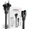 Acpc-115p-c7-np-6ft Chanzon Ul Listed Two Prong Ft Ac Power Cable For