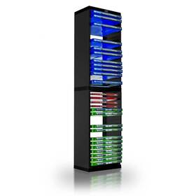 Adz 060840990065 Universal Game Storage Tower Stores 36 Or Blu-ray Disks Holder