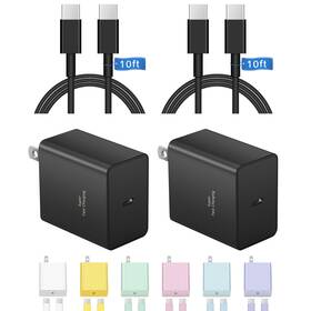 C44-b0d7hpb8kj Aixubojch Iphone 16 15 Charger Fast Charging Type C 45w Usb Block With 10ft