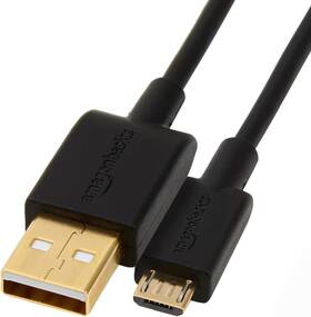 Amazon Basics 841710182286 Usb-a To Micro Usb Charging Cable 480mbps 3 Feet Black