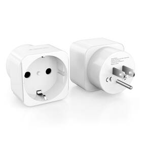 850us Ankce Europe To Usa Travel Plug Converter - American Outlet Adapter