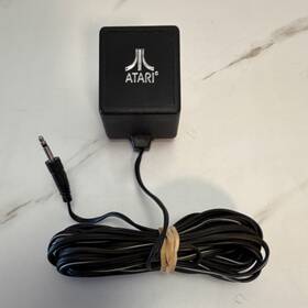 C91472 Atari Power Adapter Model For 2600 Console Black Wired