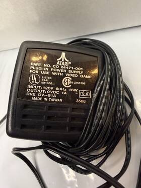 Co24471-001 Atari Oem Plug-in Power Supply 9v Dc 1a Adapter Untested Vintage