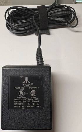 Ngq899 Atari Oem Power Supply Ac Adapter For Vintage Wall Charger Black Very Good