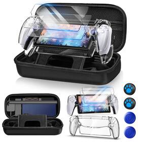 Psp12b Auarte 12 In 1 Accessories Set For Playstation Portal Remote Player Hard Carrying C