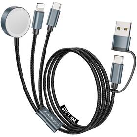 002l Autallgee Travel Essentials For Apple Watch Charger 3 In 2 Usb C Cable Multi Chargi