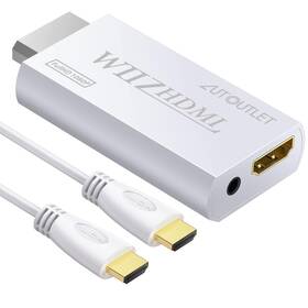 Autoutlet 713289312473 Wii Hdmi Adapter To Converter Output Video Audio