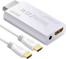 Efu006e Autoutlet Wii To Hdmi Converter 1080p With 3.3ft High Speed Cable Wii2 Hdm