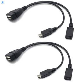 Auvipal Uoc2 2-in-1 Micro Usb To Adapter Otg Cable 1 Port