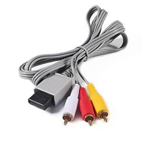 Av Cable For Wii U Audio Video Cord Nintendo 1.8m 6ft