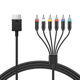 Azduou 764742827980 Ypbpr Component Video Cable For Ps2/ps3 - Hd Signal Output Gaming