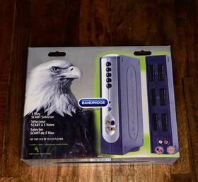 Svb7725 Bandridge 5-way Rgb Scart Switch Box For Retro Gaming Brand New In