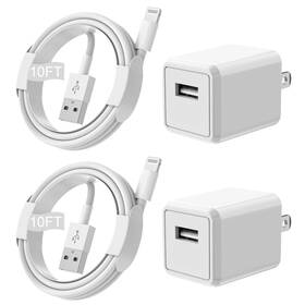 C44-b09bqzht6t Banety Iphone Charger Extra Long 2 Pack 10ft Lightning Cable Cube I Phone 12