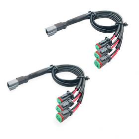 N136-ba00102-2 Bar Autotech 3 In 1 Leads Deutsch Outputs Dt Dtm Female Connector Socket Adapters Splitter
