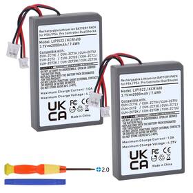 Cuh-zct1e Batmax 2pcs 2000mah Ps4 Controller Battery For Sony Playstation 4 Slim/pro Duals