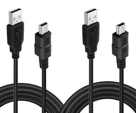 Batsoeasy 713721290628 2 Pack 10ft Ps3 Controller Charging Cable Usb 2.0 Type A To Mini B