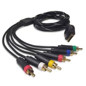7666 Bealuffe Component Audio Video Cable For Ps2 / Ps3 Slim Hd Multi Out Composite