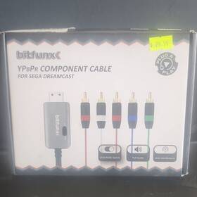 Bitfunx Bt-dc-ypbpr-1.8m Ypbpr Component Cable Vga/rgbs Switch Full Audio For Sega Dreamcast 1.8m