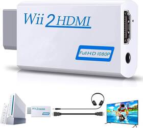 000733 Brand Gamer Gear Hdmi Converter - Hd Video Audio Output With 3.5mm White