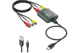 B0bb6svtgv Branded Hdmi Converter Av To For Xbox Ps One Ps2 Ps3 N64 Wii Vcr