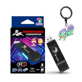 Brook 713291624294 Wingman Xe 2 Wireless Controller Adapter With Keychain 2-in-1 Conv