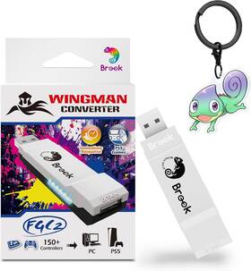 Fgc2 Brook Wingman Converter With Keychain - Arcade Joystick For Ps5 All Games