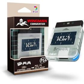 Brook Gaming 713291624799 Wingman Ps2 Converter - Transparent White Electronics New