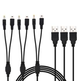 1097684 Btfo 3pcs 2-in-1 Charger Cable Compatible With 1000/2000/3000/e-1000 Black