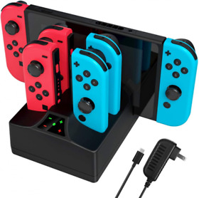 Charging Station For Switch Controller Charger Joy Con Black