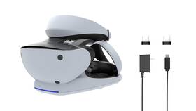 Cm00147-a Collective Minds Psvr2 Charging Station With Display Stand - Fast Charge And Magnetic Adapters