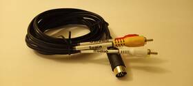 64-128 Commodore 6-foot Chroma/luma 8-pin Din To High-performance Rca Connector