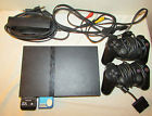 40mbs Console Hook Ups Playstation Slim Black Sony 2 Controllers Memory
