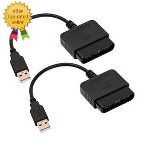 Jqte051-p2-u2 Cuenstop 2 Packs Ps2 To Usb Adapter Converter Cable Compatible With Sony Playstation P