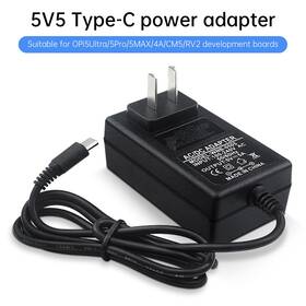 E201-a234-us Darupsun Orange Pi 5pro Power Adapter Type-c 5v5a Supply For Orangepi 5max/cm5 Us