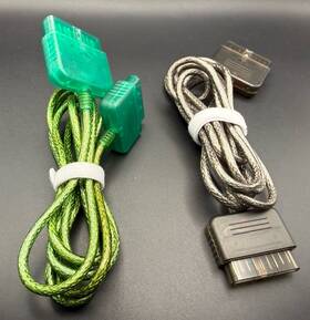 Ps22710d Datel Ps1 Ps2 Controller Extension Cables Lot Of 2 Green Smoke 6ft Used