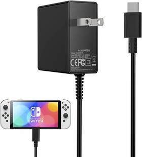 Hr-045pd Deummiu Charger For Nintendo Switch 45w Gan Usb C With 6ft Charging