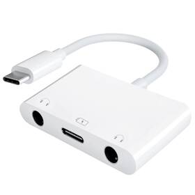 C44-b0f4qdhhpy Dickmith Usb C To Dual 3.5mm Audio Headphone And Charger Adapter 3 In 1 Aux Type