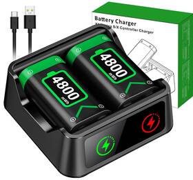 4800mwh Dinostrike X248 Xbox Controller Battery Pack Fast Charging 2x Recha
