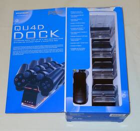 Qu4d Dreamgear 845620013395 Dream Gear Quad Inch Dock Ps3 Controller Charging New