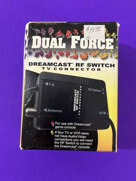 Dual Force 779225042453 Vintage Dreamcast Rf Switch Canadian Made Mib Collectible