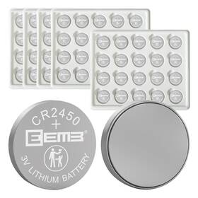 Cr2450 Eemb Lithium Battery 3v 100-pack Long-lasting 650mah Batteries With L