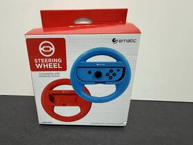 Nswj399 Ematic Steering Whee Red And Blue Compatible With Nintendo Switch