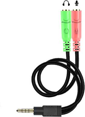 Encalbe2to1 Envel 3.5mm Jack Cable Headset Adapter Kit Ctia For Laptop Ps4 Smartphone Xbox O