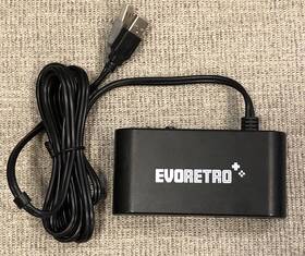 Hs-wu025 Evoretro Gamecube Controller Usb Adapter For Wii U/switch/pc - Untested
