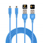 Ex-cn120-2bleuu Exlene Charger Pack Nintendo Usb Charging Cable Cord For