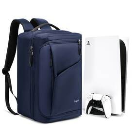 Ezgnuk 768531689834 Game Backpack For Ps5 Console Protective Travel Carrying Case Large Capacit